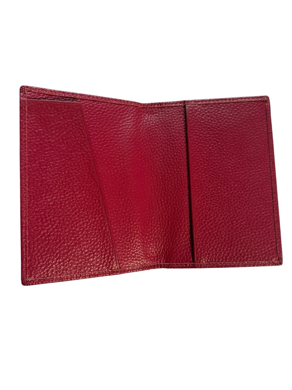 Gab& Kate Pebbled Leather Passport Travel Wallet Pink